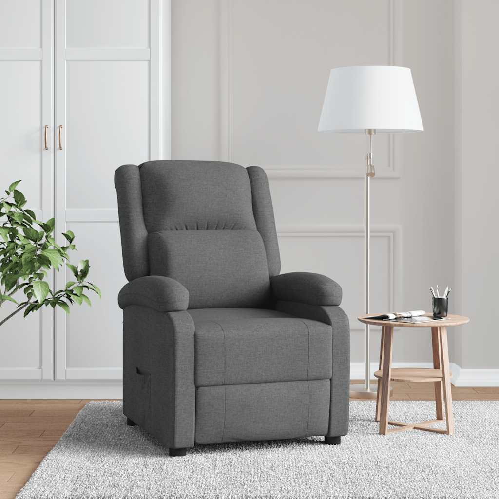Polohovací Křeslo Hnědé Textil