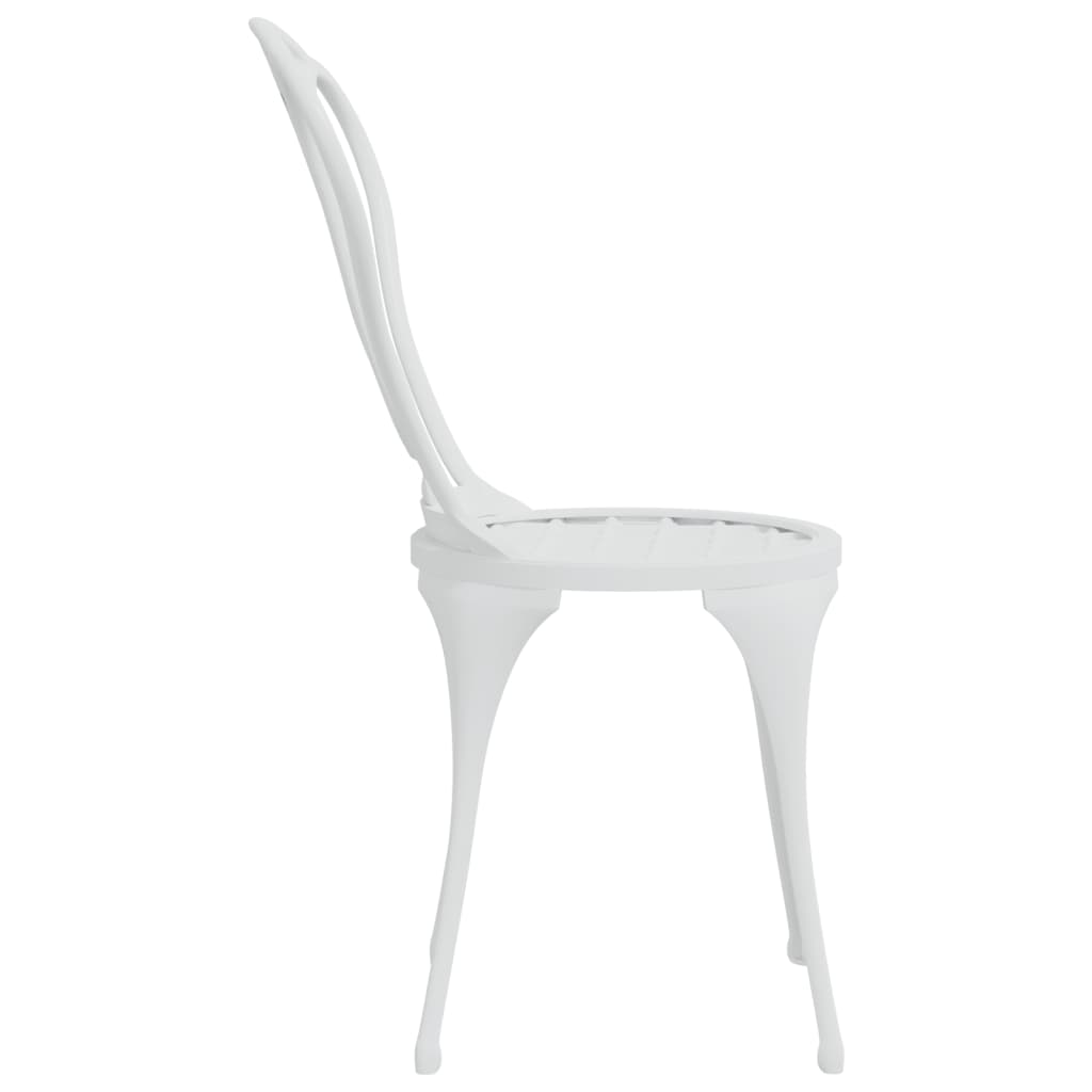 3Dílný Balkónový Set Litý Hliník Bílý