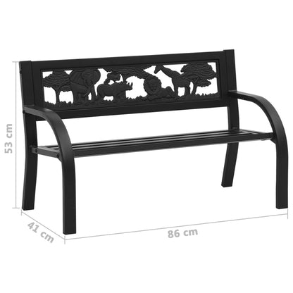 Dětská Zahradní Lavice 86 Cm Ocel