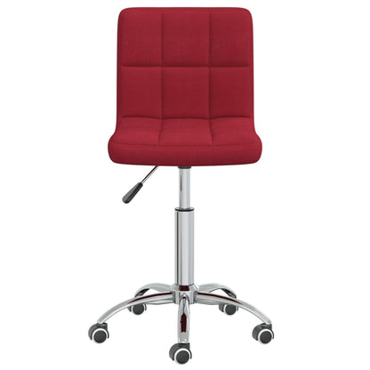 Otočná Jídelní Židle Vínová Textil