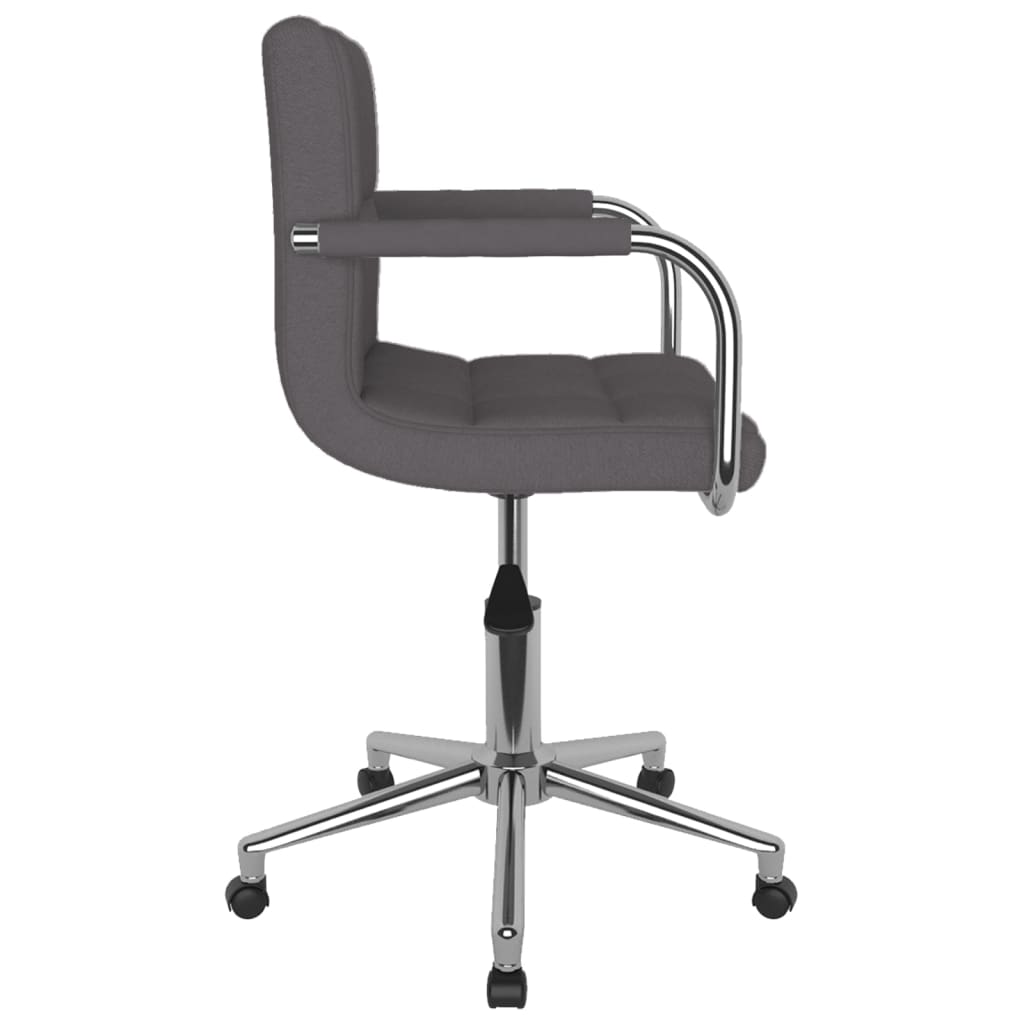 Otočná Jídelní Židle Taupe Textil