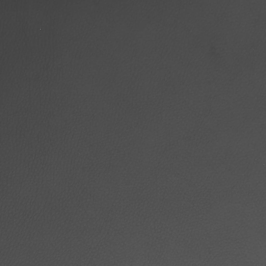 Otočná Jídelní Židle Šedá Umělá Kůže