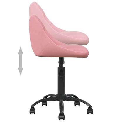 Kancelářská Židle Růžová Samet