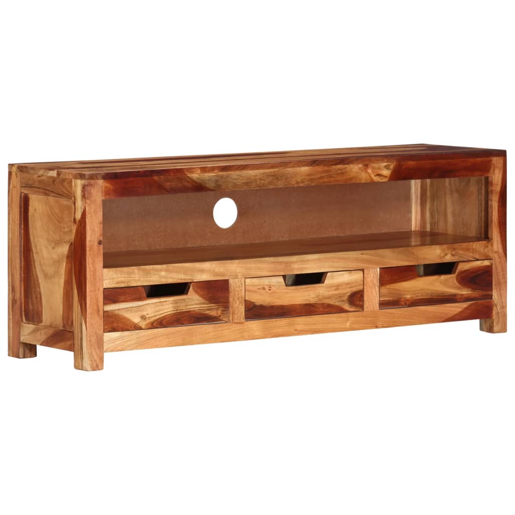 Tv Skříňka 110 X 30 X 40 Cm Masivní Akáciové Dřevo