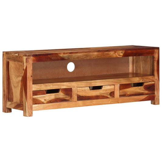 Tv Skříňka 110 X 30 X 40 Cm Masivní Akáciové Dřevo