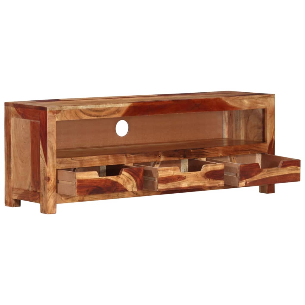 Tv Skříňka 110 X 30 X 40 Cm Masivní Akáciové Dřevo