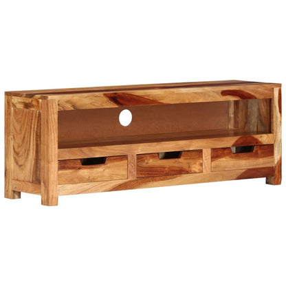 Tv Skříňka 110 X 30 X 40 Cm Masivní Akáciové Dřevo