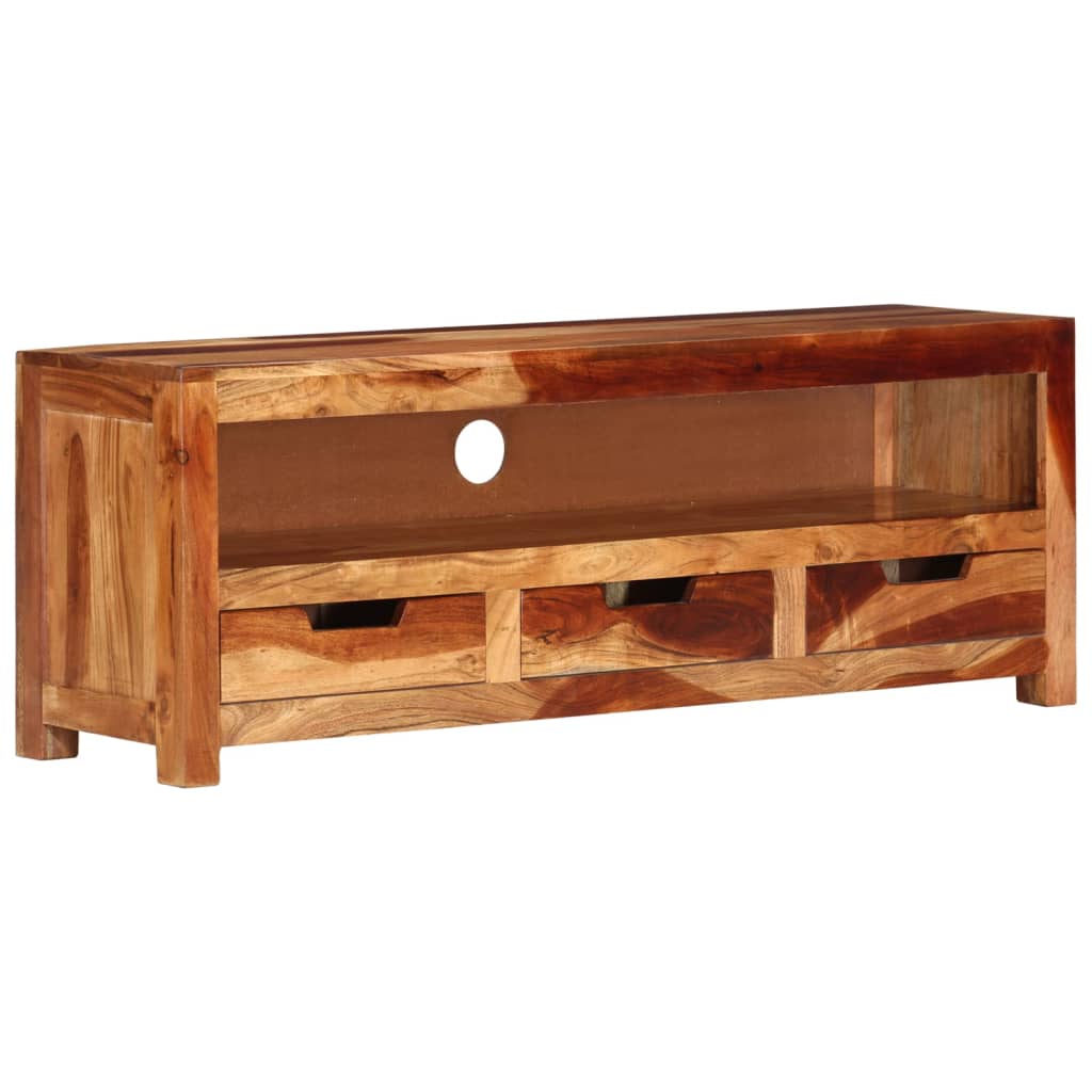 Tv Skříňka 110 X 30 X 40 Cm Masivní Akáciové Dřevo