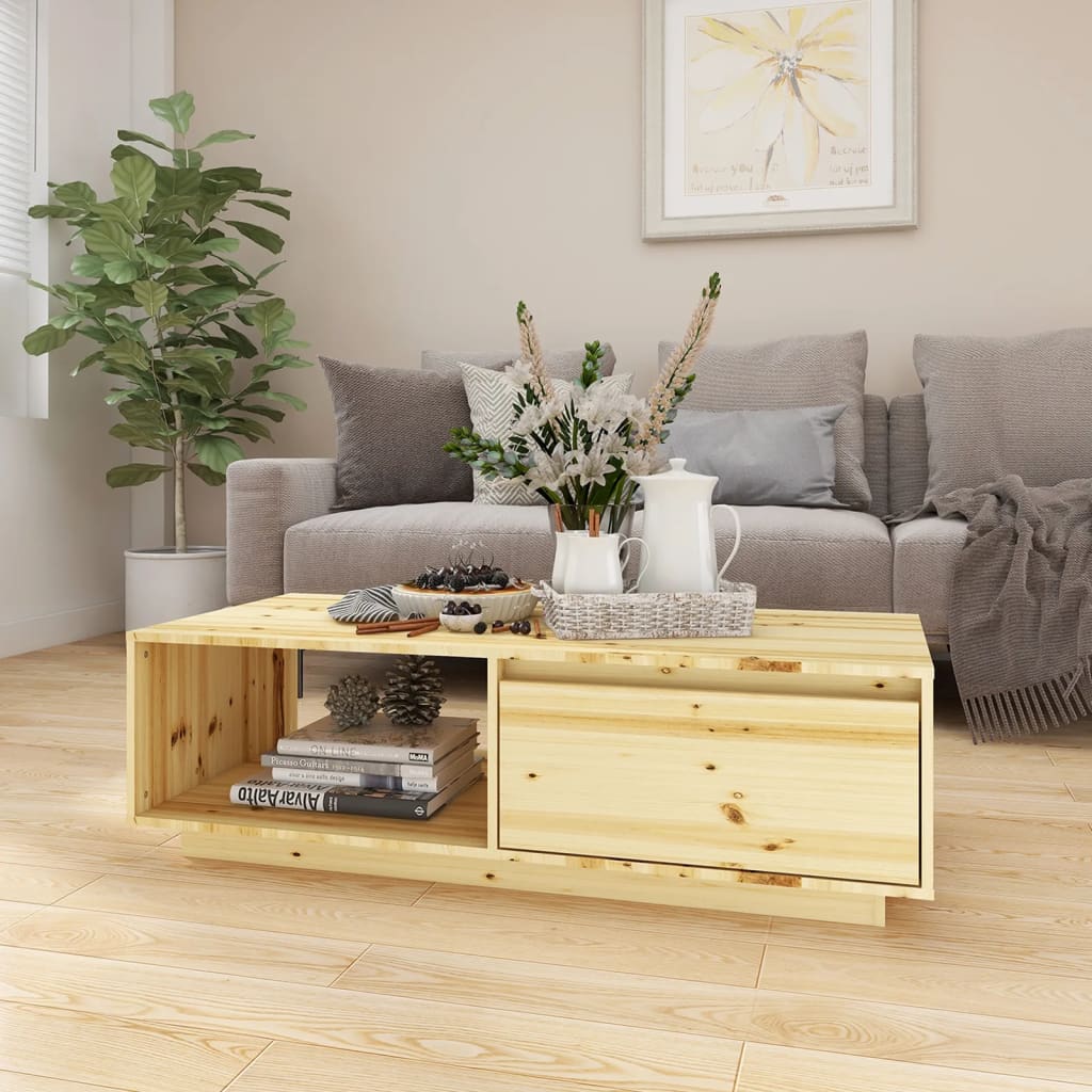 Konferenční Stolek 110 X 50 X 33,5 Cm Masivní Jedle