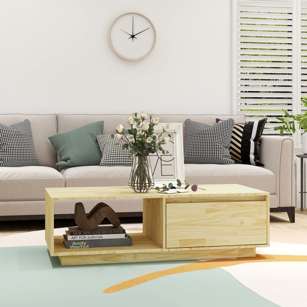 Konferenční Stolek 110 X 50 X 33,5 Cm Masivní Borové Dřevo