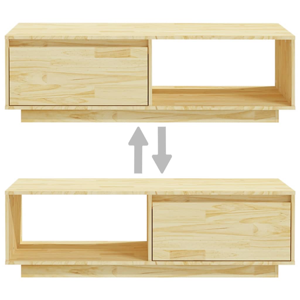 Konferenční Stolek 110 X 50 X 33,5 Cm Masivní Borové Dřevo