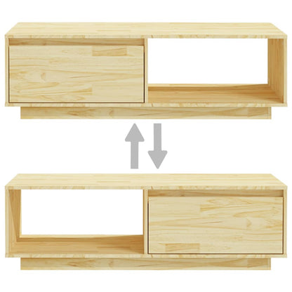 Konferenční Stolek 110 X 50 X 33,5 Cm Masivní Borové Dřevo