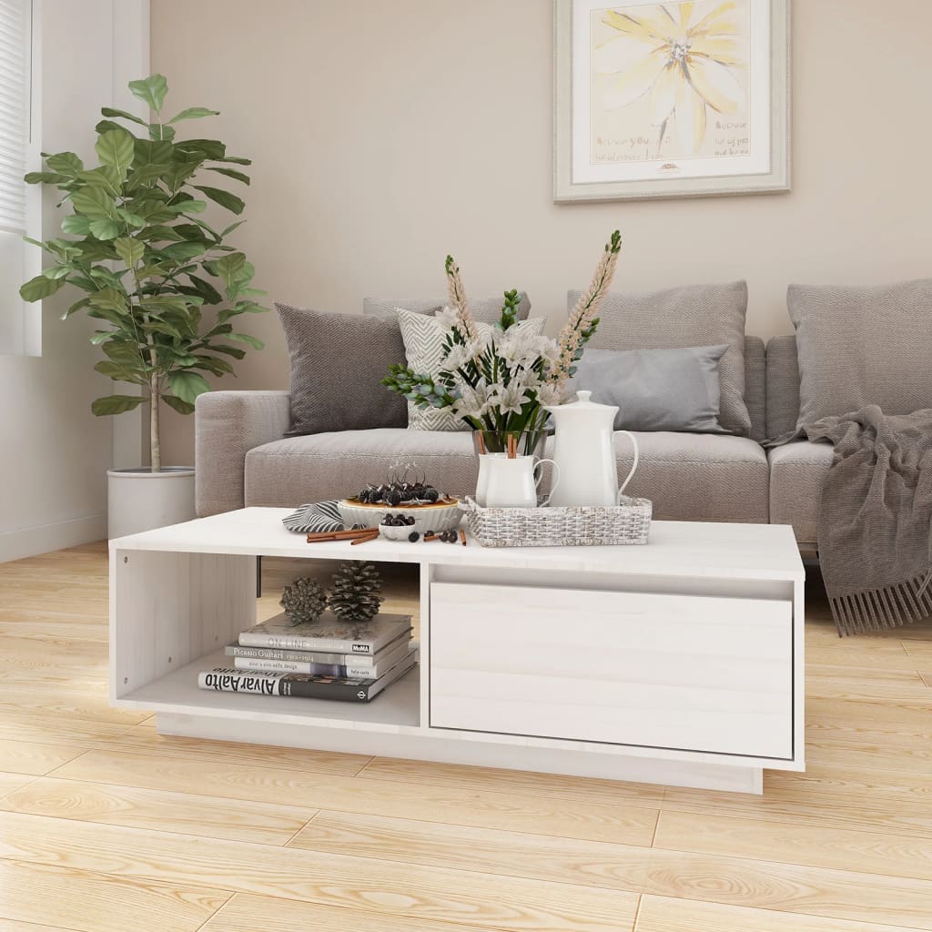 Konferenční Stolek 110 X 50 X 33,5 Cm Masivní Borové Dřevo