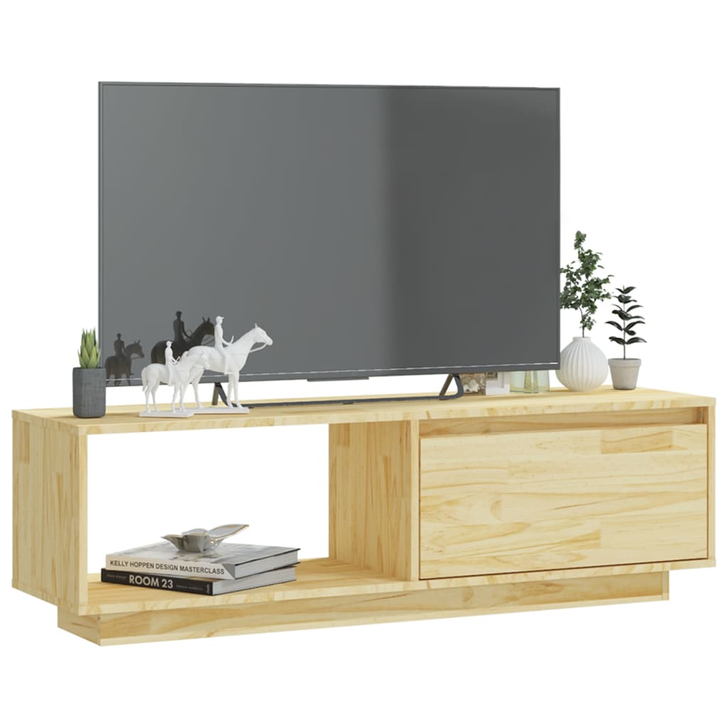 Tv Stolek 110 X 30 X 33,5 Cm Masivní Borové Dřevo