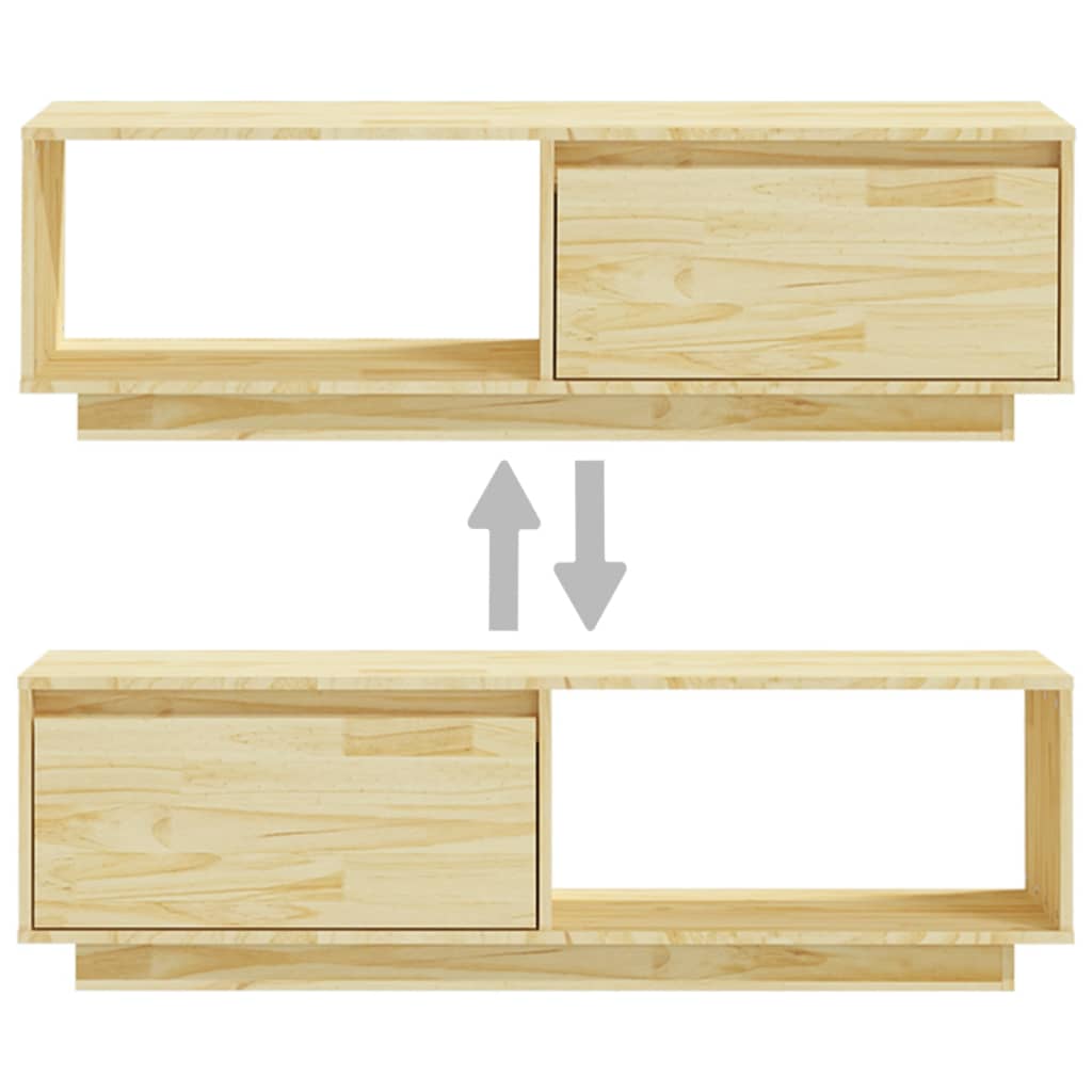 Tv Stolek 110 X 30 X 33,5 Cm Masivní Borové Dřevo