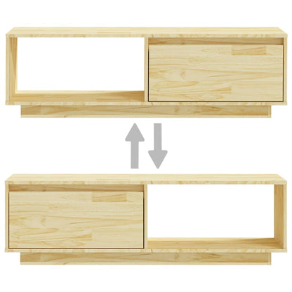 Tv Stolek 110 X 30 X 33,5 Cm Masivní Borové Dřevo