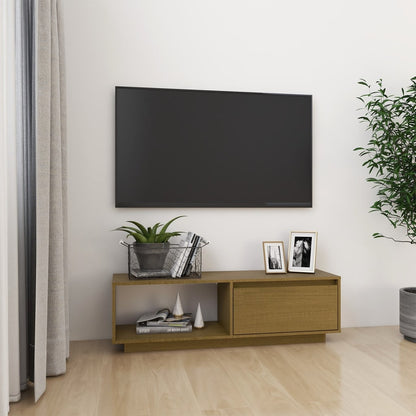 Tv Stolek 110 X 30 X 33,5 Cm Masivní Borové Dřevo