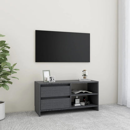 Tv Stolek Medově Hnědý 80 X 31 X 39 Cm Masivní Borové Dřevo
