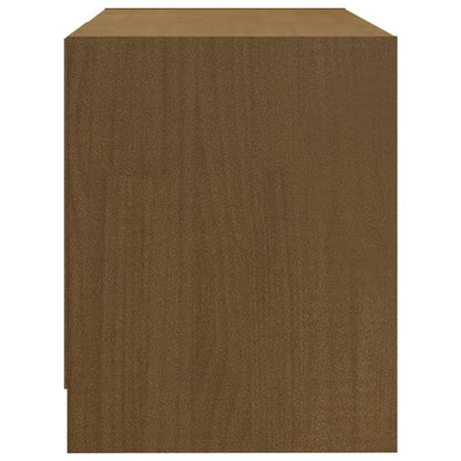 Tv Stolek Medově Hnědý 80 X 31 X 39 Cm Masivní Borové Dřevo