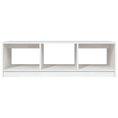 Konferenční Stolek Bílý 110 X 50 X 34 Cm Masivní Borové Dřevo