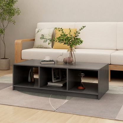 Konferenční Stolek Bílý 110 X 50 X 34 Cm Masivní Borové Dřevo