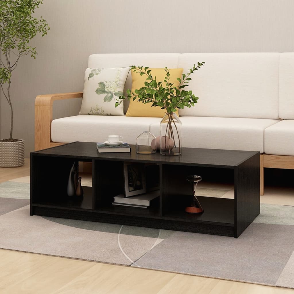 Konferenční Stolek Bílý 110 X 50 X 34 Cm Masivní Borové Dřevo