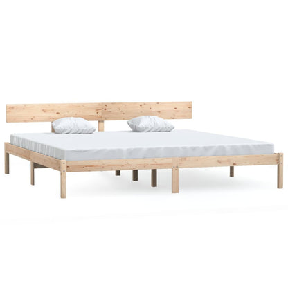 Rám Postele Bez Matrace Masivní Dřevo 200 X 200 Cm