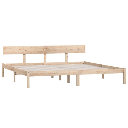 Rám Postele Bez Matrace Masivní Dřevo 200 X 200 Cm