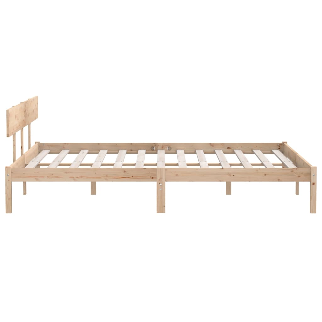 Rám Postele Bez Matrace Masivní Dřevo 200 X 200 Cm