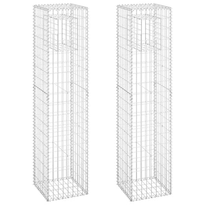 Gabionové Sloupky 2 Ks Železo