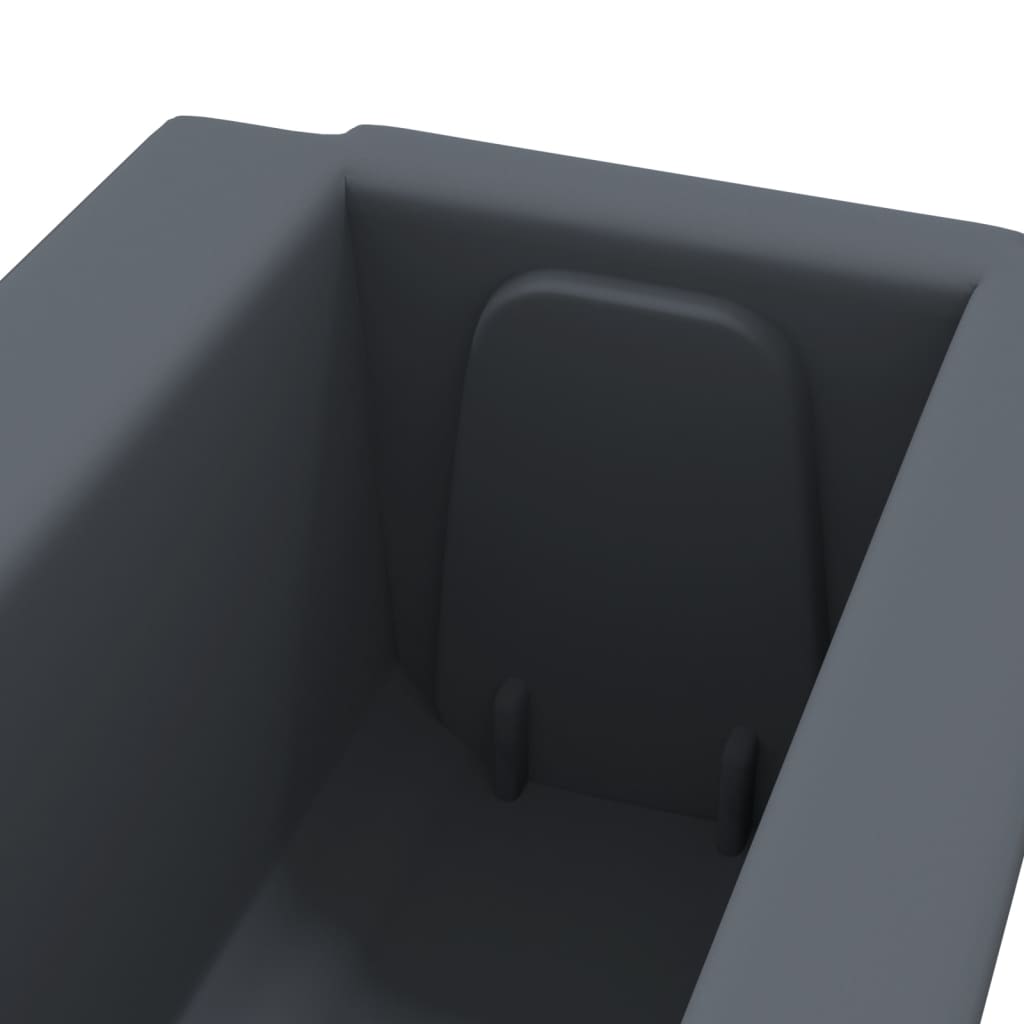 Květinové Truhlíky Na Europalety 12 Ks Šedé 36X13,5X9,5 Cm Pp