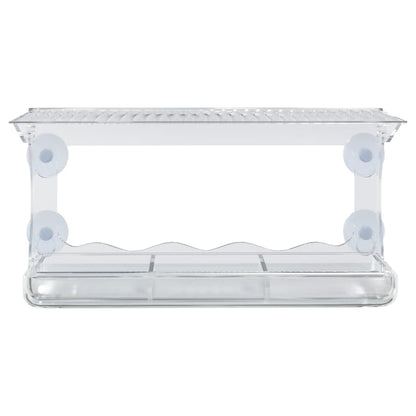 Okenní Krmítka Pro Ptáky 2 Ks Akryl 30 X 12 X 15 Cm