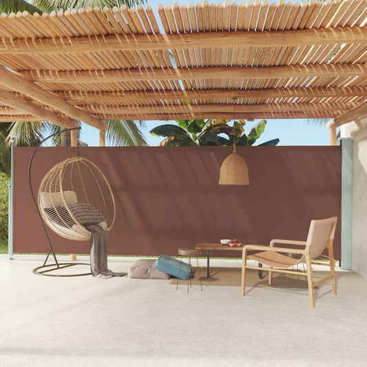 Zatahovací Boční Markýza 180X600 Cm Hnědá