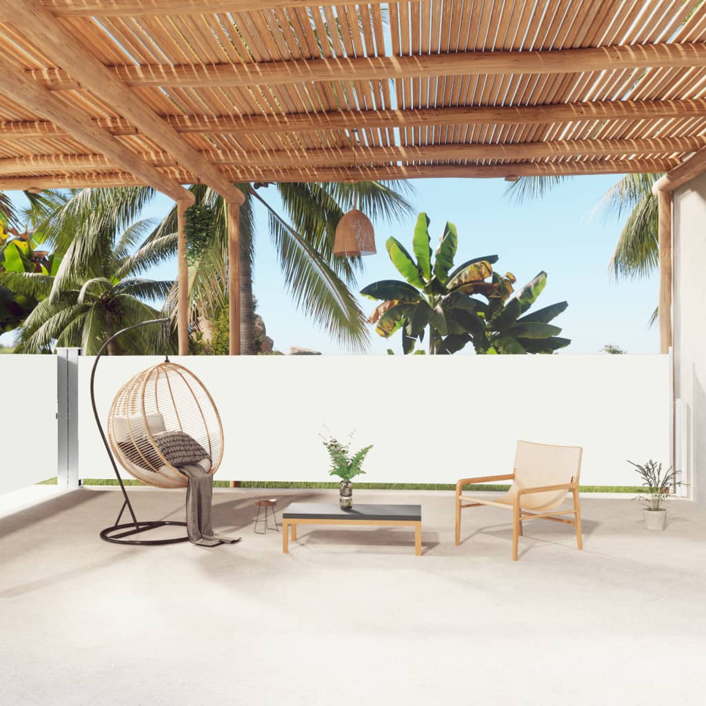 Zatahovací Boční Markýza Černá 140 X 1 200 Cm