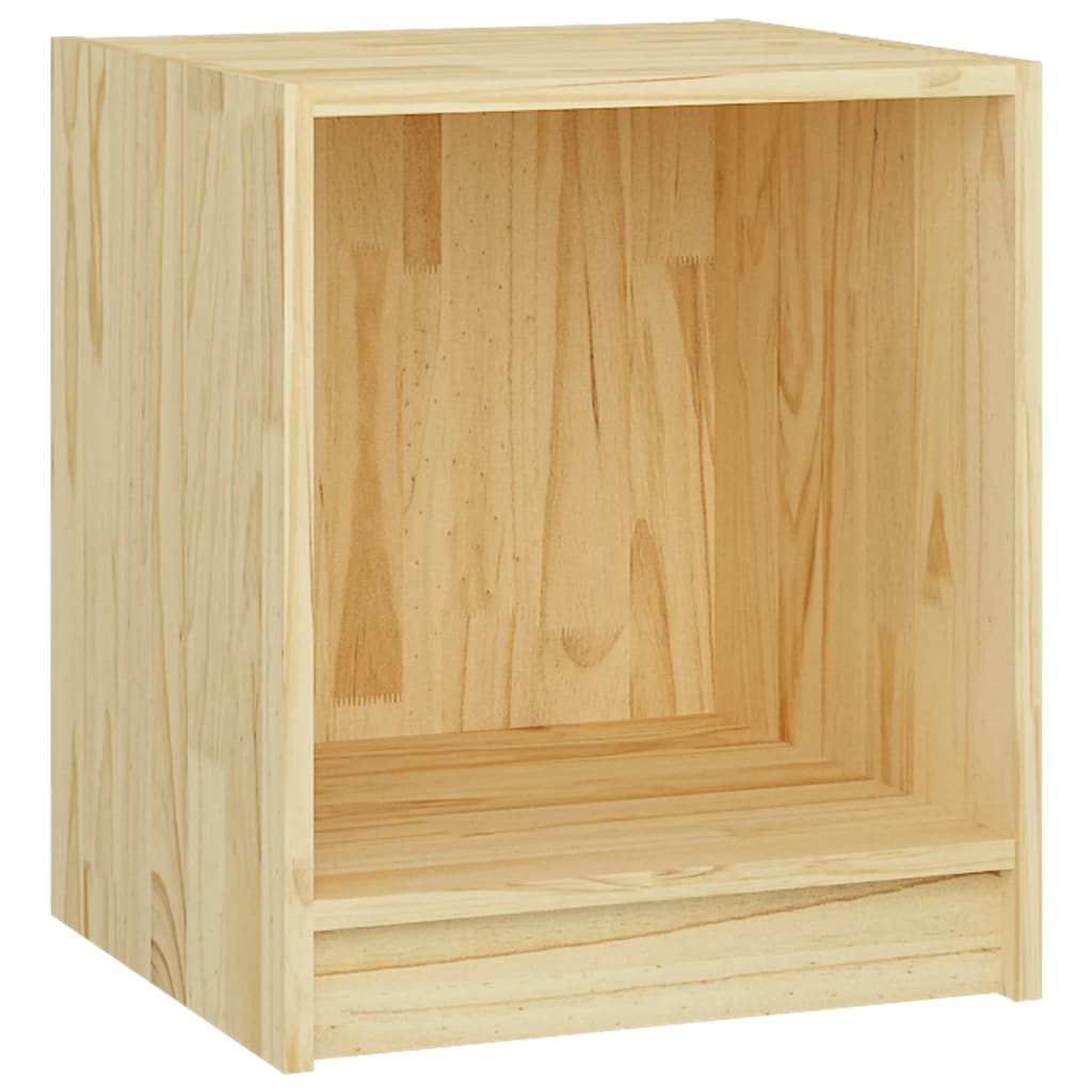 Noční Stolky 2 Ks 35,5 X 33,5 X 41,5 Cm Masivní Borové Dřevo