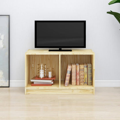 Tv Stolek Medově Hnědý 70 X 33 X 42 Cm Masivní Borové Dřevo