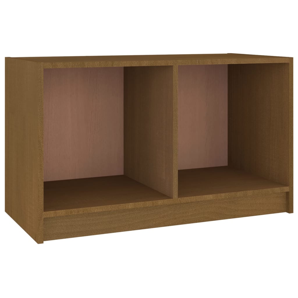 Tv Stolek Medově Hnědý 70 X 33 X 42 Cm Masivní Borové Dřevo