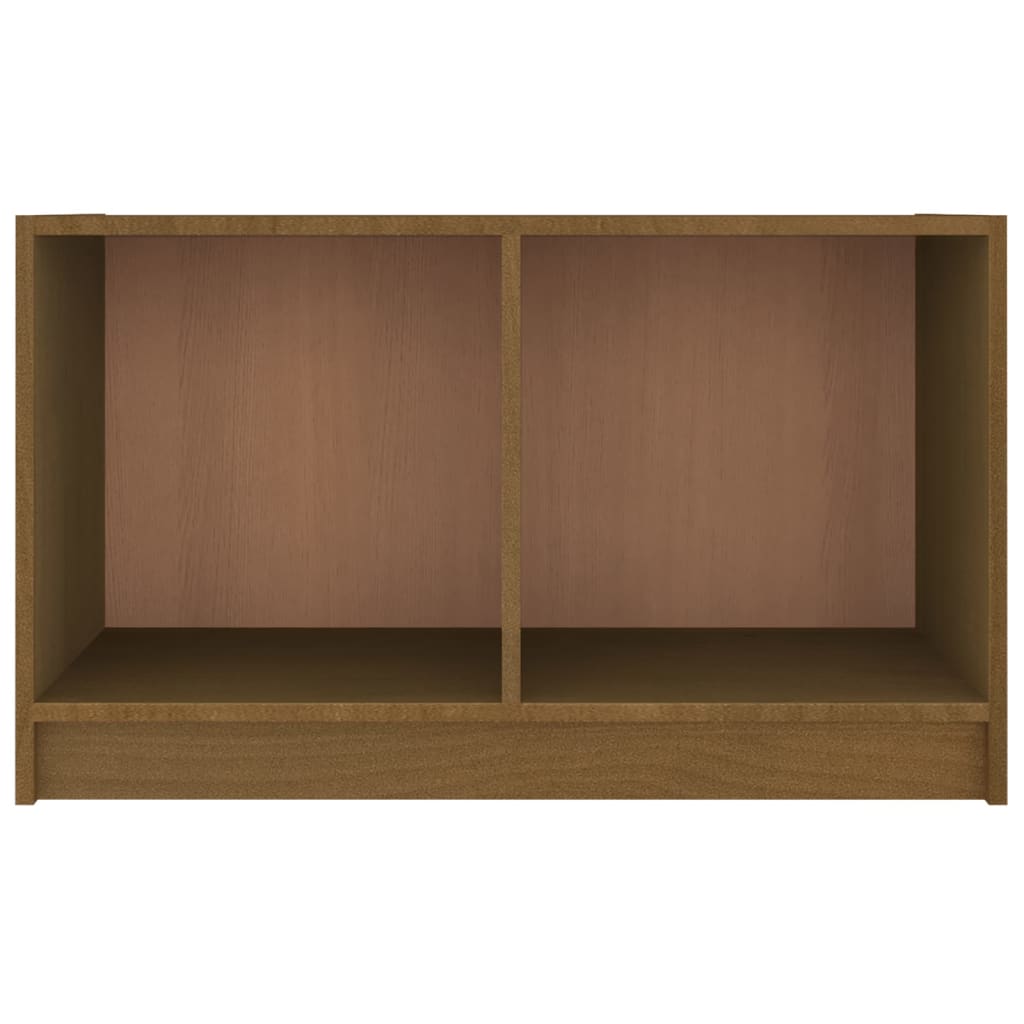 Tv Stolek Medově Hnědý 70 X 33 X 42 Cm Masivní Borové Dřevo
