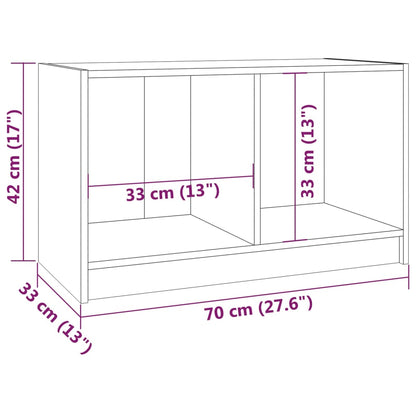 Tv Stolek Medově Hnědý 70 X 33 X 42 Cm Masivní Borové Dřevo