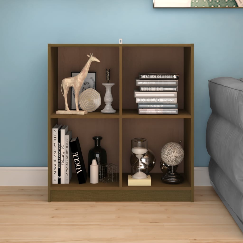 Příborník Medově Hnědý 70 X 33 X 76 Cm Masivní Borové Dřevo