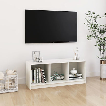 Tv Stolek Medově Hnědý 104 X 33 X 41 Cm Masivní Borové Dřevo