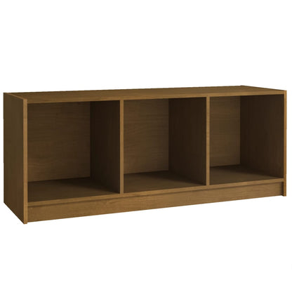 Tv Stolek Medově Hnědý 104 X 33 X 41 Cm Masivní Borové Dřevo