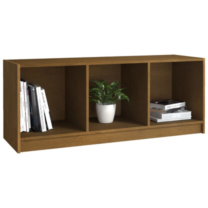 Tv Stolek Medově Hnědý 104 X 33 X 41 Cm Masivní Borové Dřevo