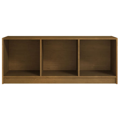 Tv Stolek Medově Hnědý 104 X 33 X 41 Cm Masivní Borové Dřevo