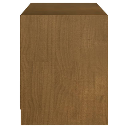 Tv Stolek Medově Hnědý 104 X 33 X 41 Cm Masivní Borové Dřevo