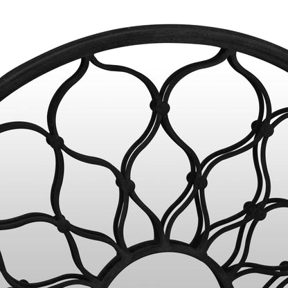 Zrcadlo Černé Železo Kulaté Do Interiéru