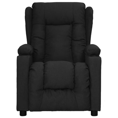 Zvedací Křeslo Černé Textil