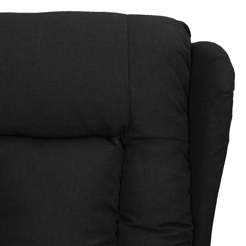 Zvedací Křeslo Černé Textil