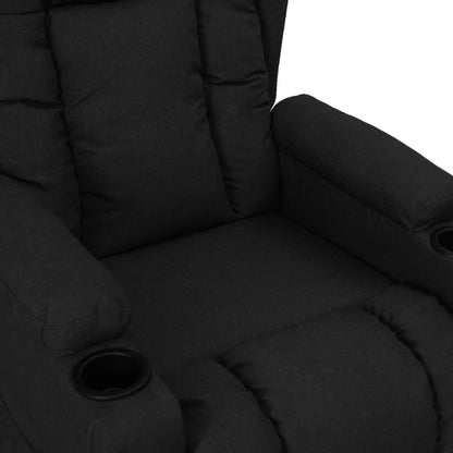 Zvedací Křeslo Černé Textil