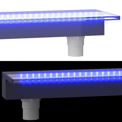 Přelivový Vodopád S Rgb Led Osvětlením Akryl 60 Cm
